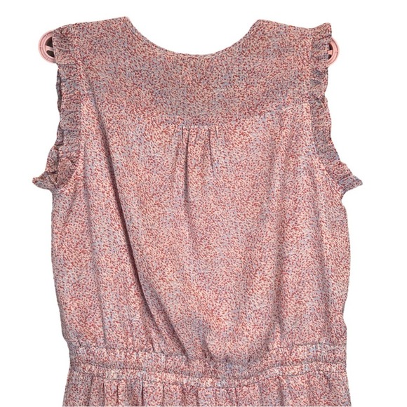 Pinch Women's Ditsy Ruffle Mini Dress Spring Sleeveless, Size L - Picture 7 of 9